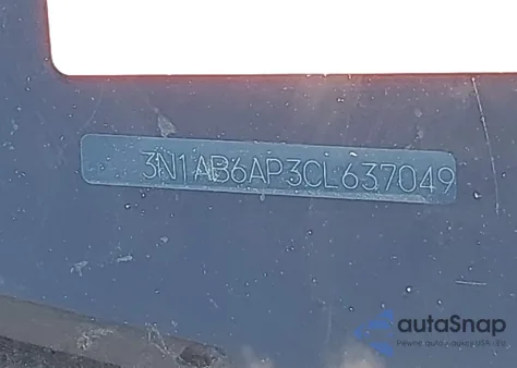 2012 Nissan Sentra 2.0 Sr from USA, damaged, VIN 3N1AB6AP3CL637049